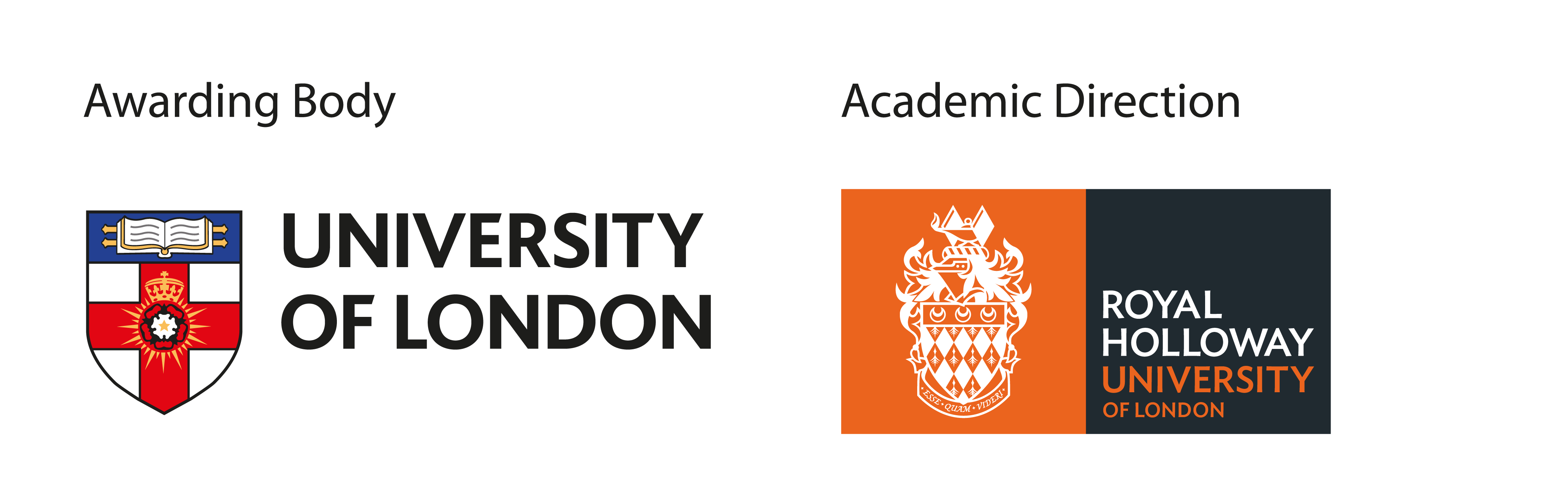 RHUL - Horizontal A1 Colour Logo Black Text RGB